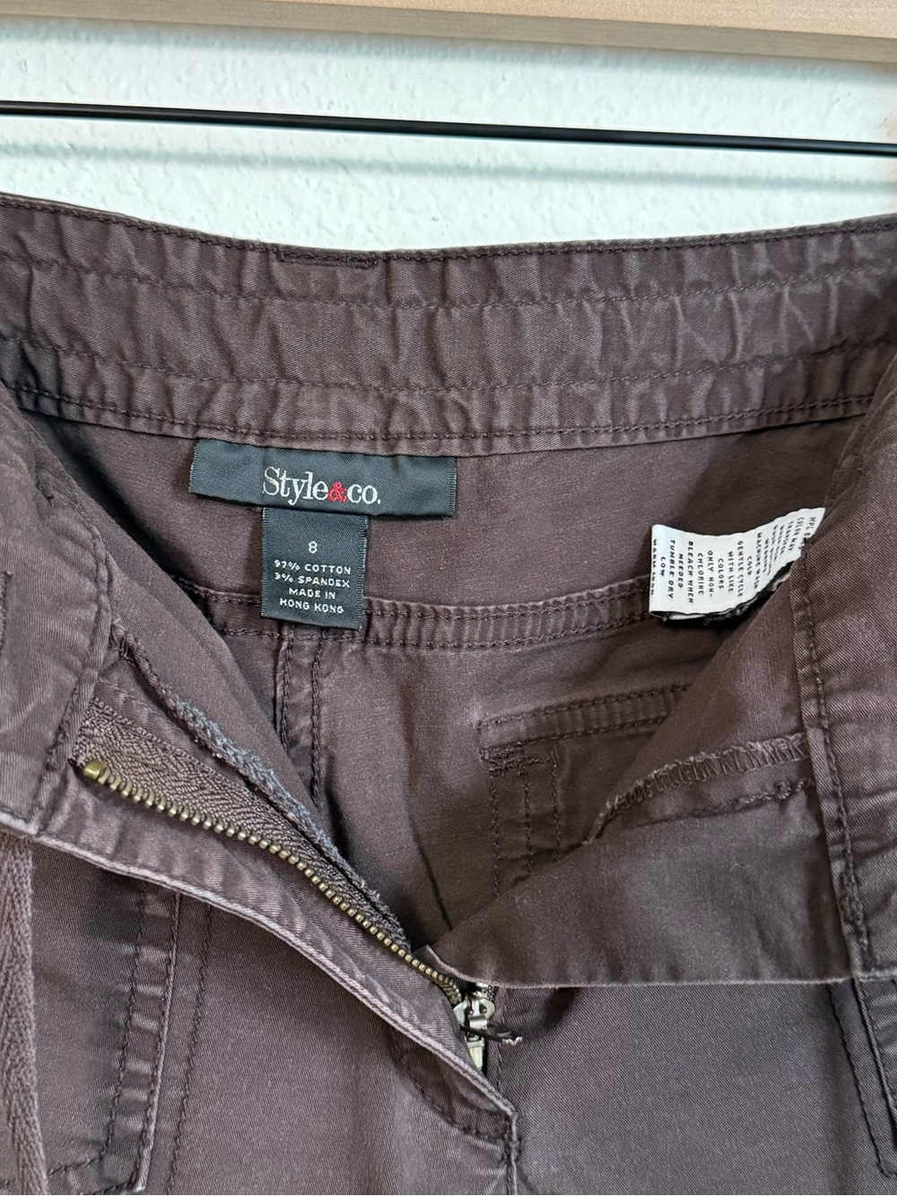 Y2K Style & Co Low Rise Cargo Capris McBling Gorpcore Grunge - Picture 10 of 11